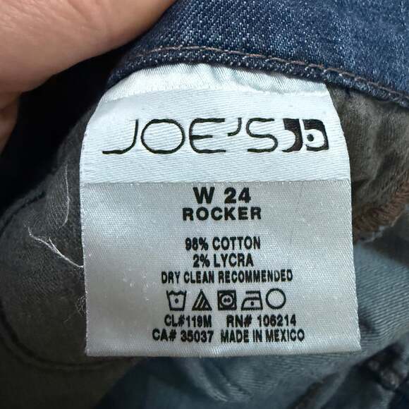 Joe's Jeans Women's Blue Denim Distressed Jeans - Picture 8 of 8